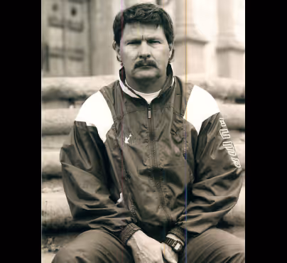 Ed Schram Sr. with the Eagles