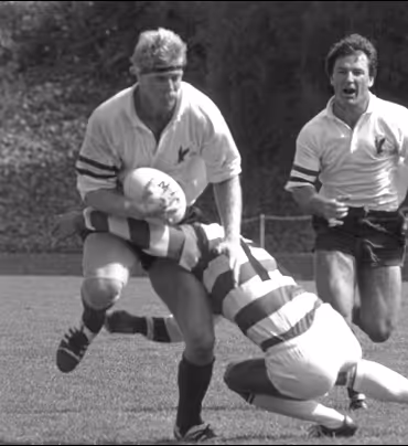 Brian Vizard · club rugby in black and white