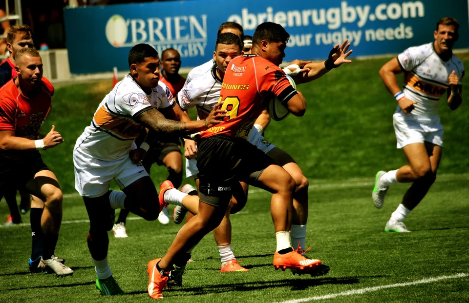 Ben Leatigaga leads the All-Army defense · Armed Forces Championships, 2015